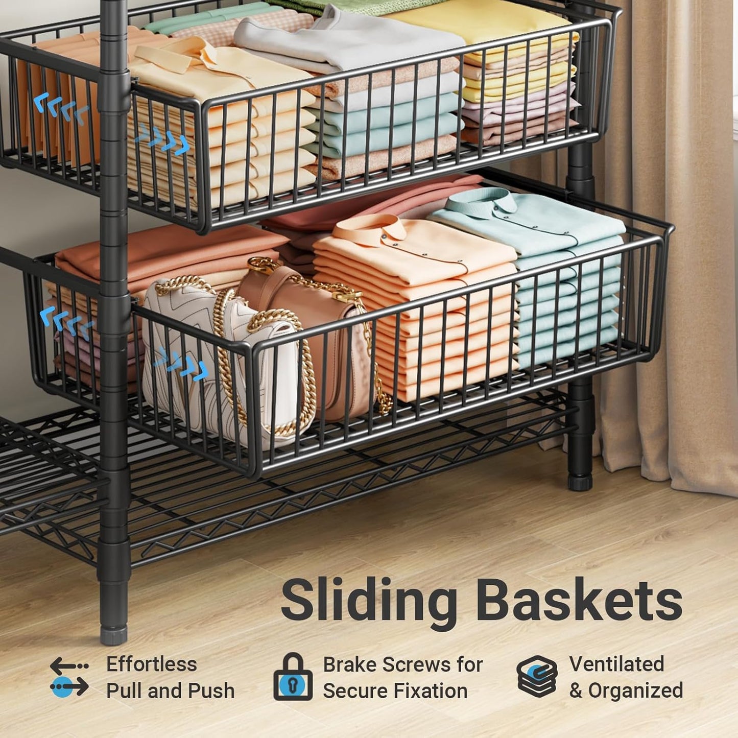 Wardrobe Organizer Clothes Rack