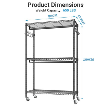 Clothes Organiser Metal Wardrobe