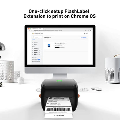 Portable Thermal Label Printer USB & Bluetooth Direct Thermal, High-Speed Printing