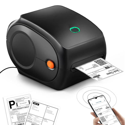 Portable Thermal Label Printer USB & Bluetooth Direct Thermal, High-Speed Printing