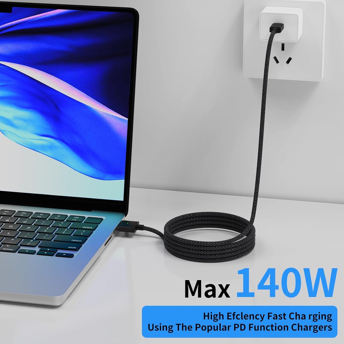 USB C to MagSafe 3 Charging Cable For Macbook Air / Macbook Pro Replacement