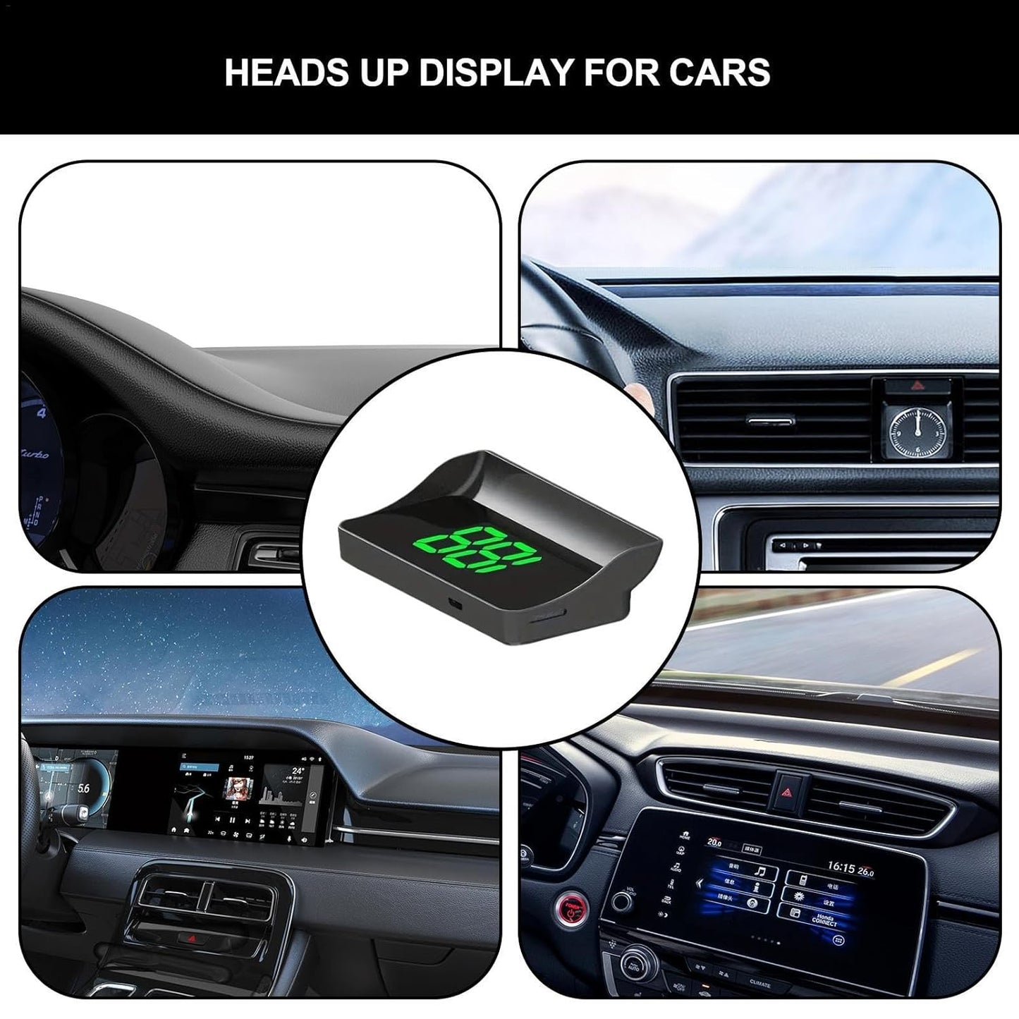 Digital Speedometer Universal GPS Car HUD Head Up Display