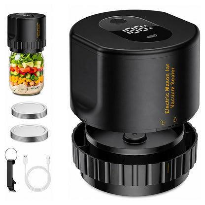 Electric Mason Jar Vacuum Sealer Kit for Food Storage & Preservation
