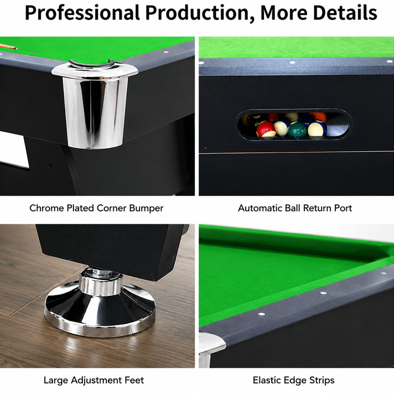 7Ft Multi Function 3 in 1 Pool Table Hockey Tennis Table With A Electronic Puck