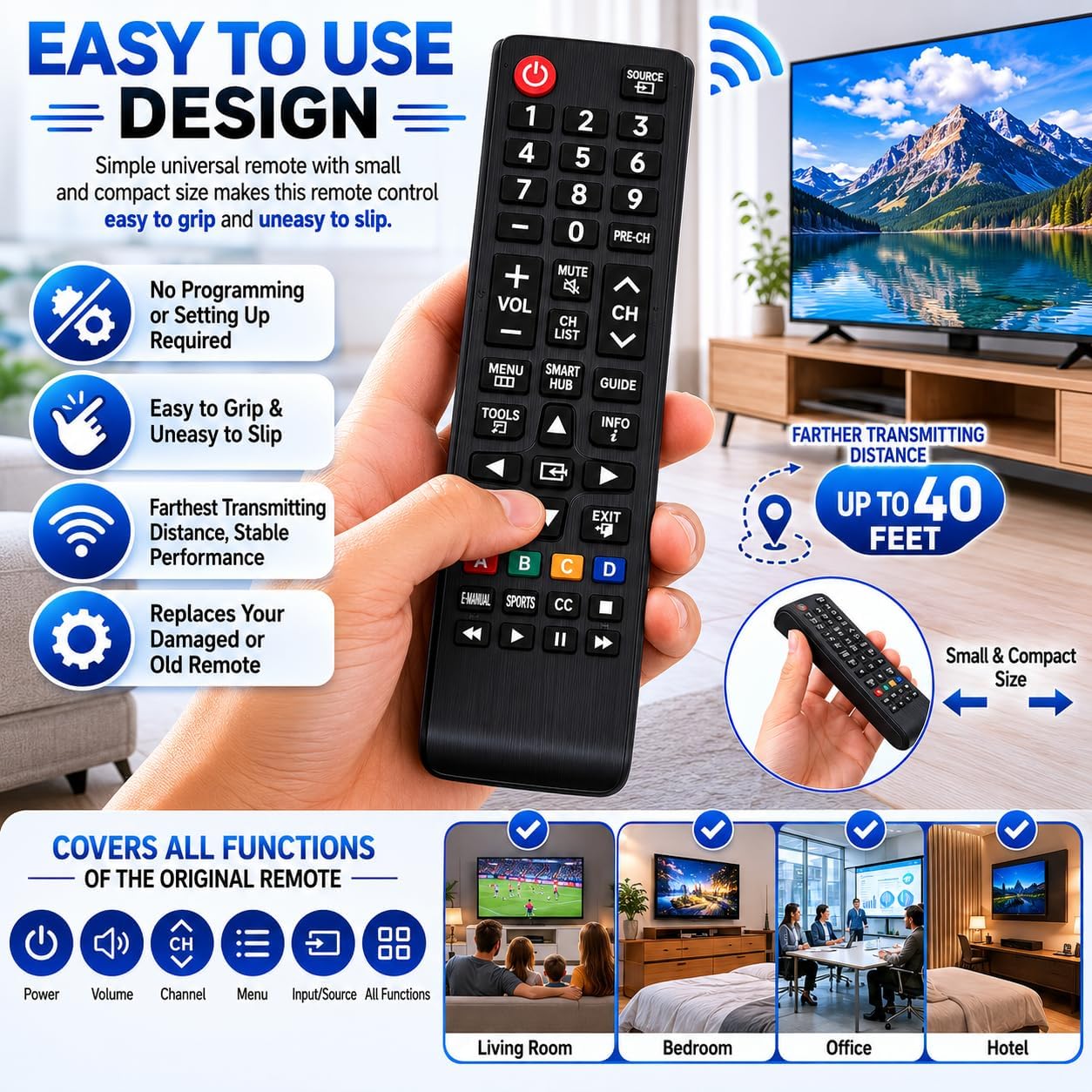 Samsung Smart TV Remote Replacement