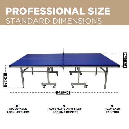 18mm Table Tennis Table Foldable Indoor Ping Pong Table