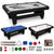 3 in 1 Pool Table Hockey Tennis Table – 7FT 18mm MDF Multi-Game Table with Electronic Hockey Puck