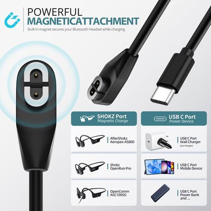 Shokz USB C Charging Cable Replacement