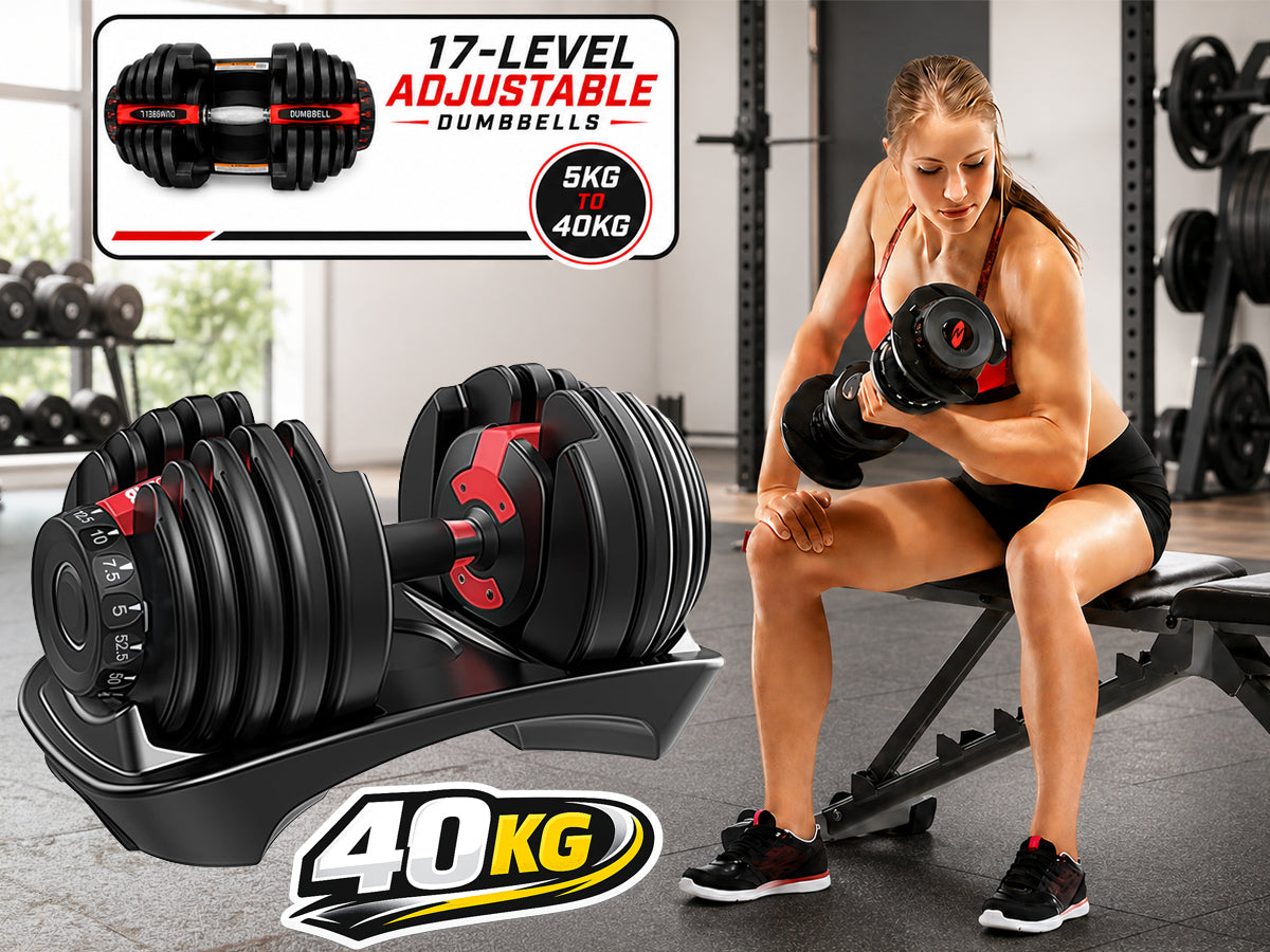 Dumbbells 40kg Adjustable Dumbbell Set