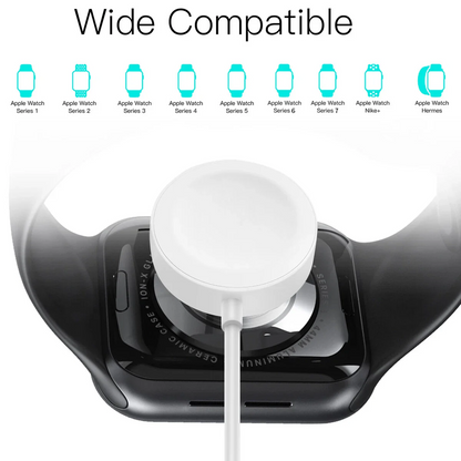 Top view of Apple Watch charger NZ showing sleek modern design