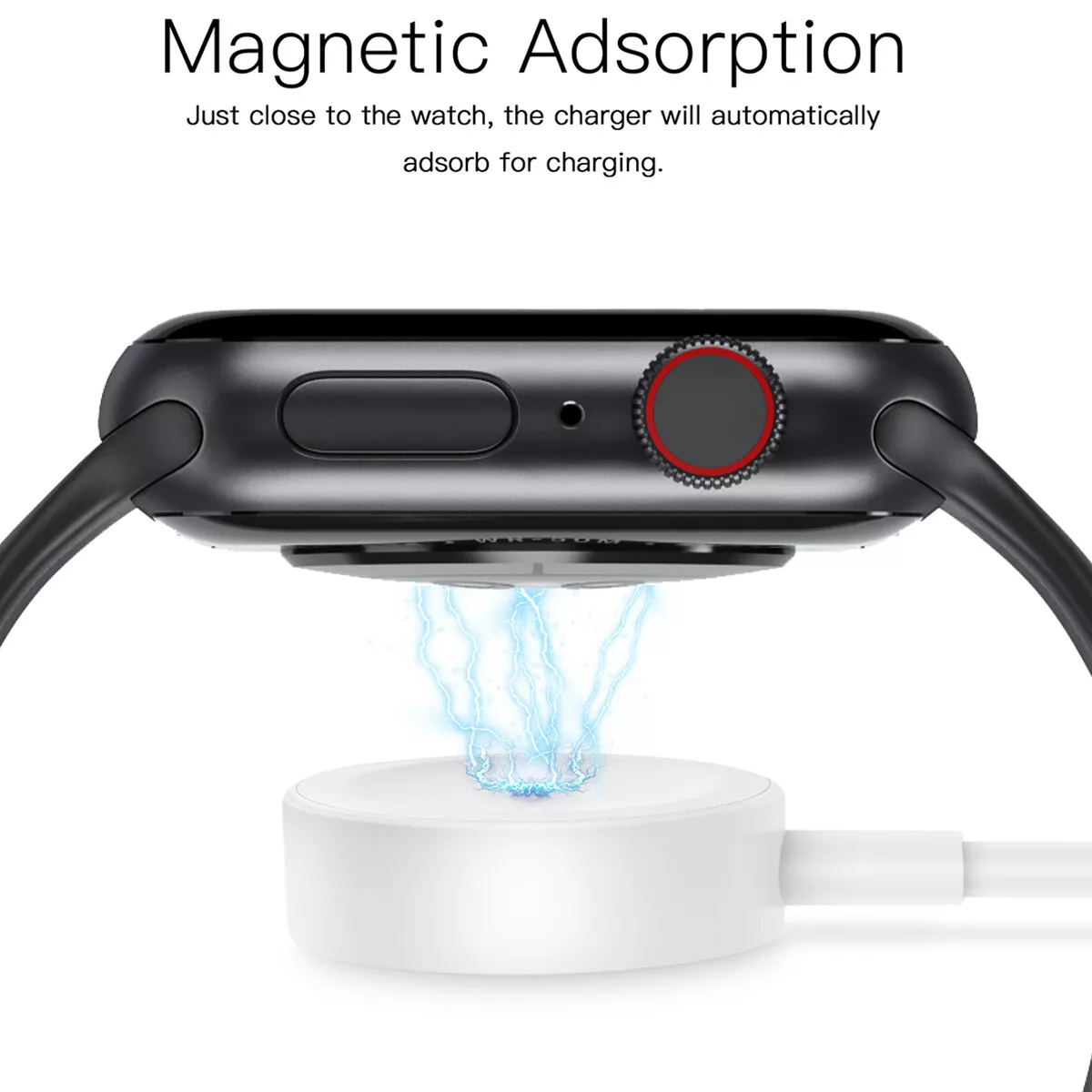 Apple Watch charger NZ in use on office desk setup