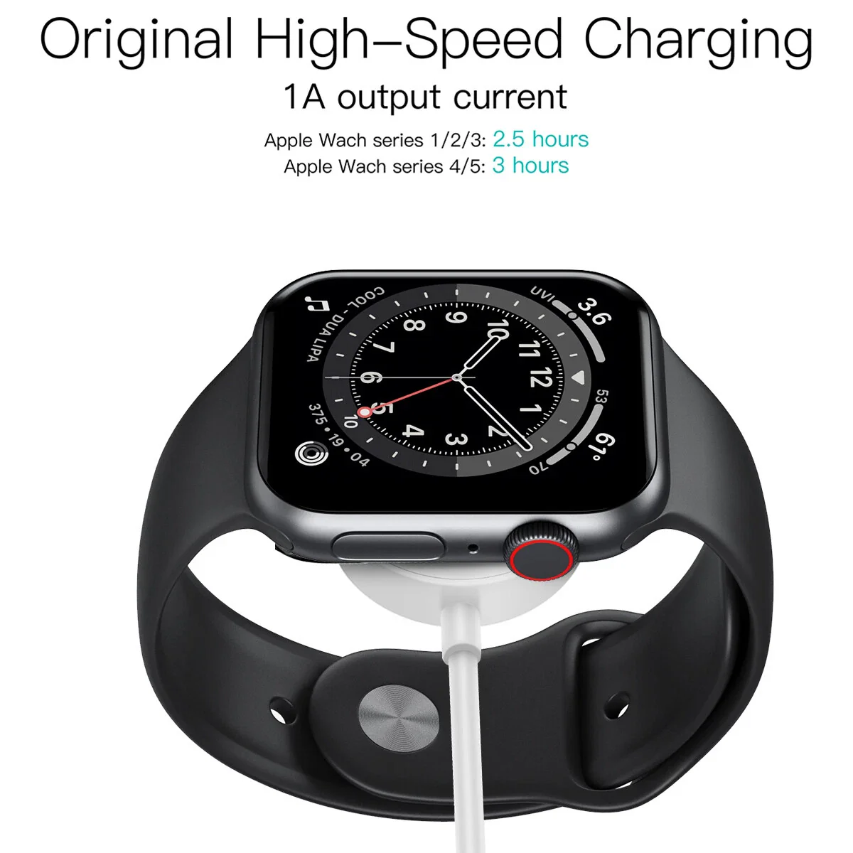 Apple Watch charger NZ packed in travel bag for portability