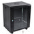 12U Network Server Cabinet Wall Mount Data Rack Enclosure 19 Inch Deep with Locking Glass Door