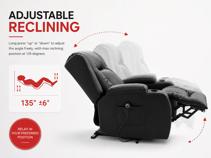 Electric Lift Heated Massage Recliner Chair