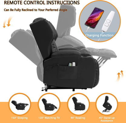 Electric Lift Heated Massage Recliner Chair