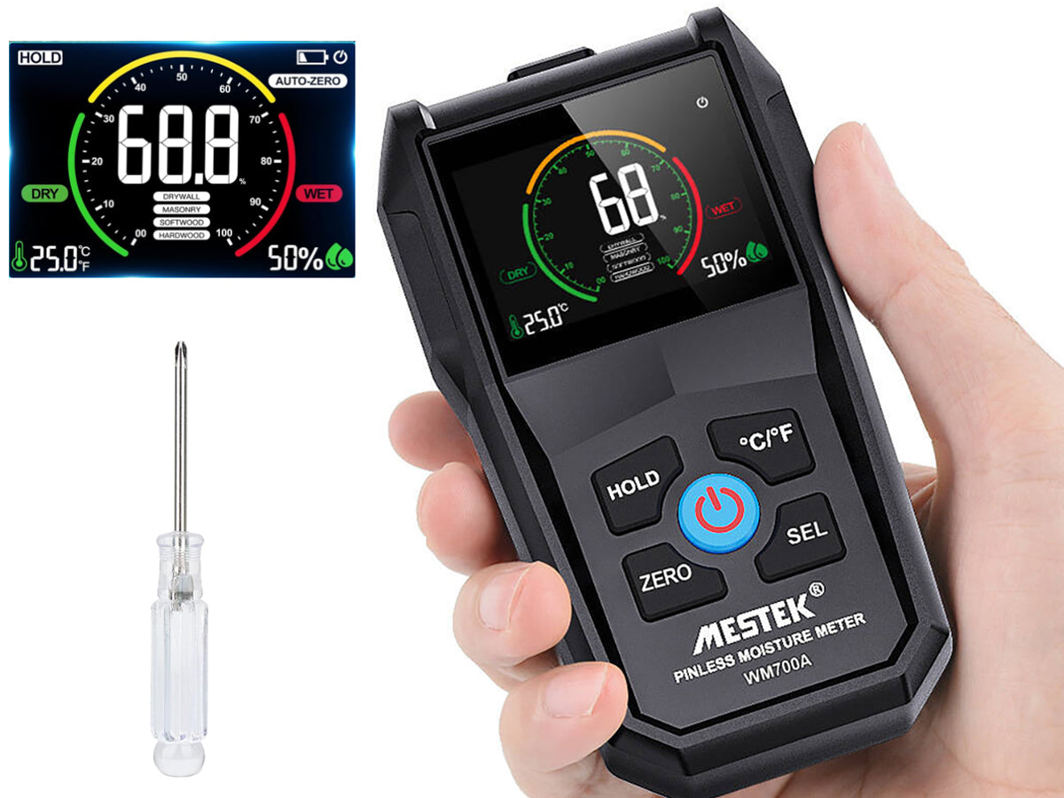 MESTEK Inductive Pinless Moisture Meter