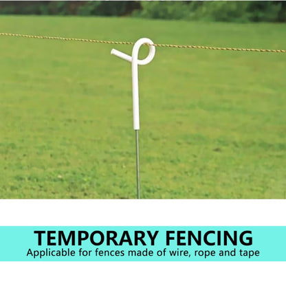 20x Electric Fence Pigtail Posts Steel Tape Fencing Electric Fencing