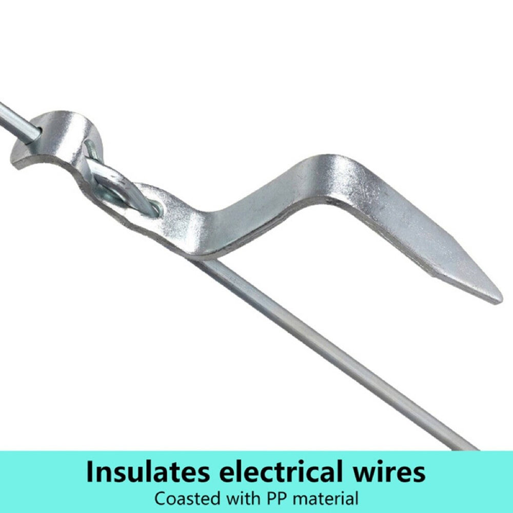 20x Electric Fence Pigtail Posts Steel Tape Fencing Electric Fencing