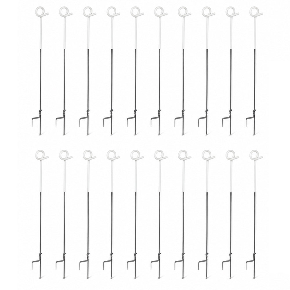 20x Electric Fence Pigtail Posts Steel Tape Fencing Electric Fencing