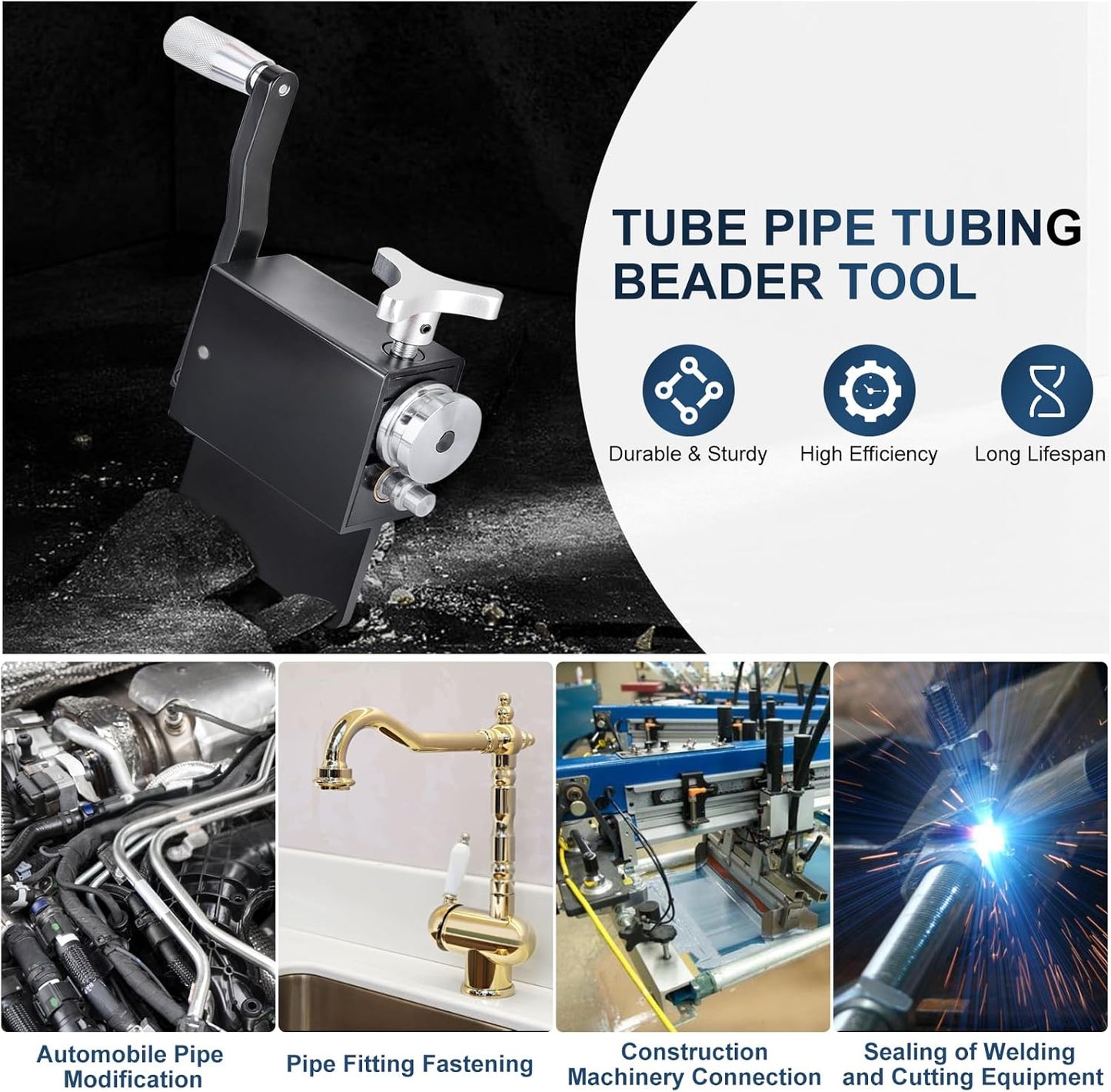 Tube Pipe Tubing Beader Tool Bead Roller