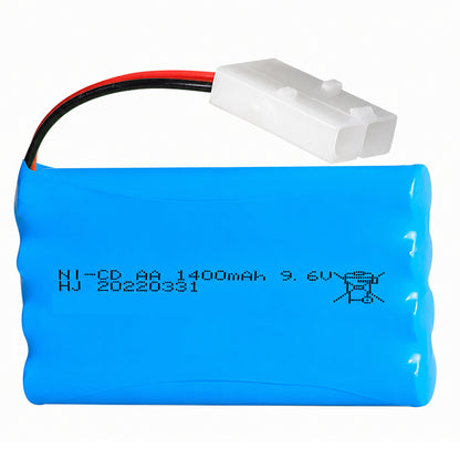 9.6V 1400mAh Rechargeable Battery for RC Car Boat