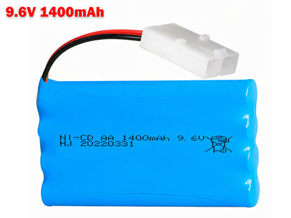 9.6V 1400mAh Rechargeable Battery for RC Car Boat