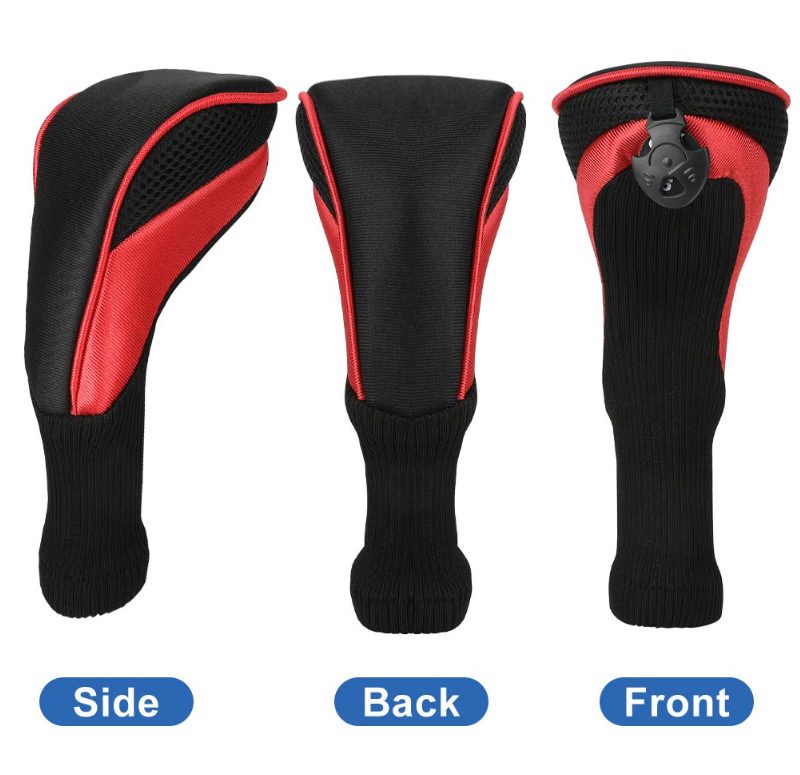 3pcs Golf Club Head Covers for Driver and Fairway Woods