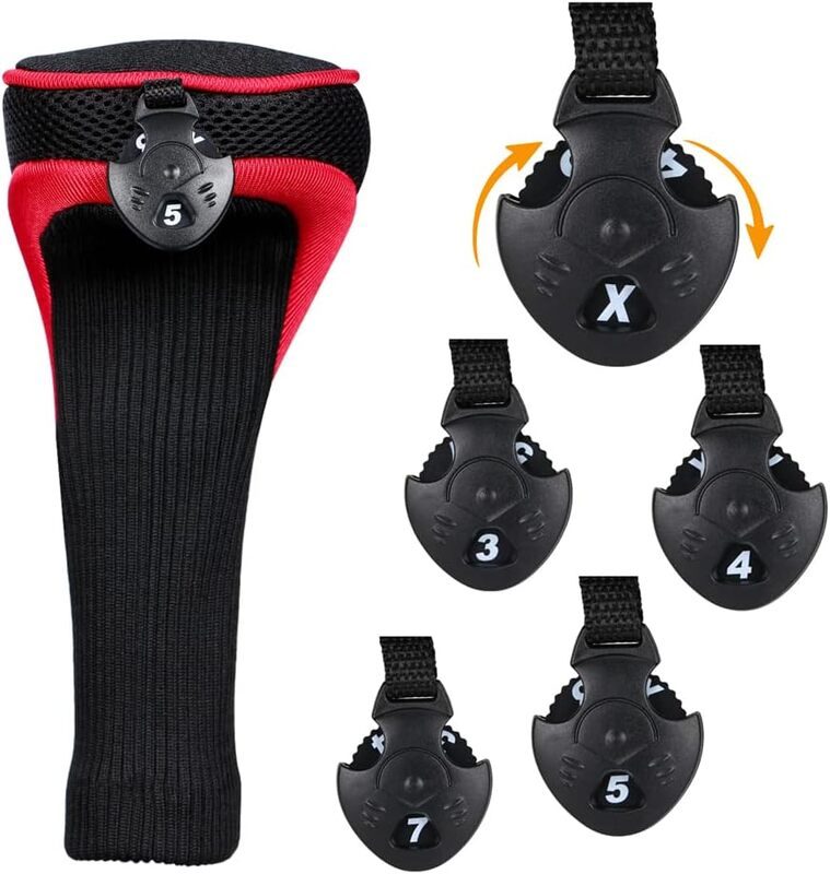 3pcs Golf Club Head Covers for Driver and Fairway Woods