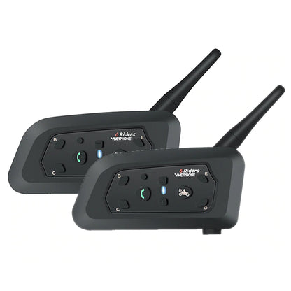 Motorcycle helmet intercom headset black side view showing buttons