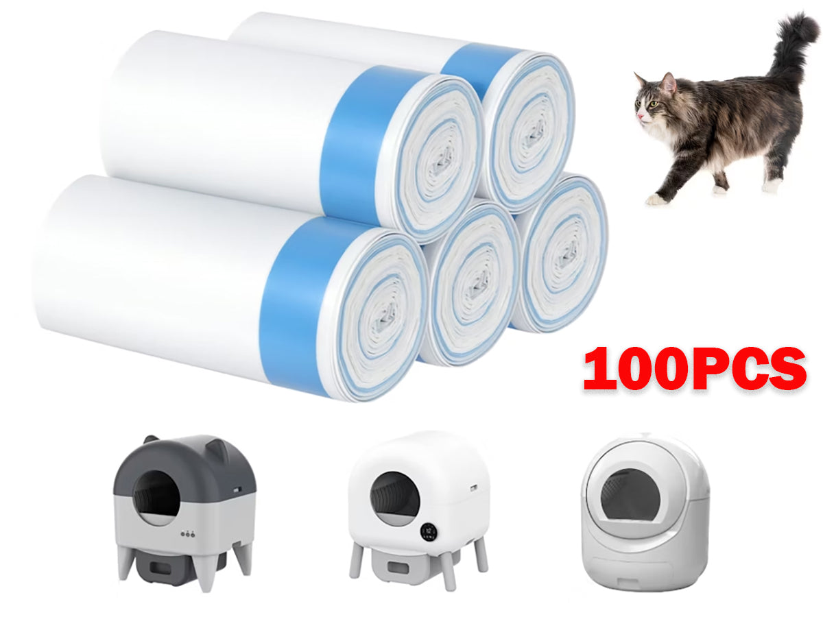 100 Pcs Cat Litter Box Garbage  Bags