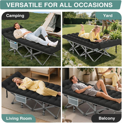 Folding Camping Bed Cots with Mattress