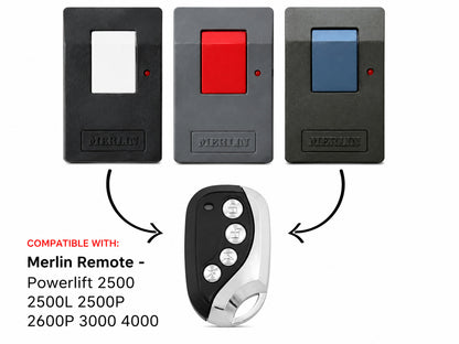 Merlin Remote - Powerlift 2500 2500L 2500P 2600P 3000 4000