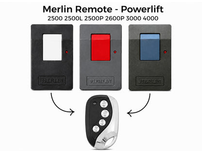 Merlin Remote - Powerlift 2500 2500L 2500P 2600P 3000 4000