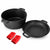 2 In 1 Cast Iron Dutch Oven Set With Lid