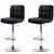 Adjustable Bar Stools  Black (Set of 2)