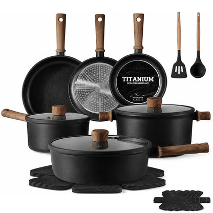 16 Piece Nonstick Cookware Set