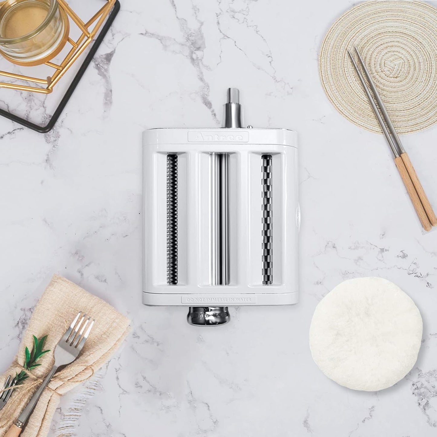 Pasta Maker Attachment for KitchenAid Stand Mixers 3 in 1 Set