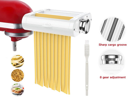 Pasta Maker Attachment for KitchenAid Stand Mixers 3 in 1 Set