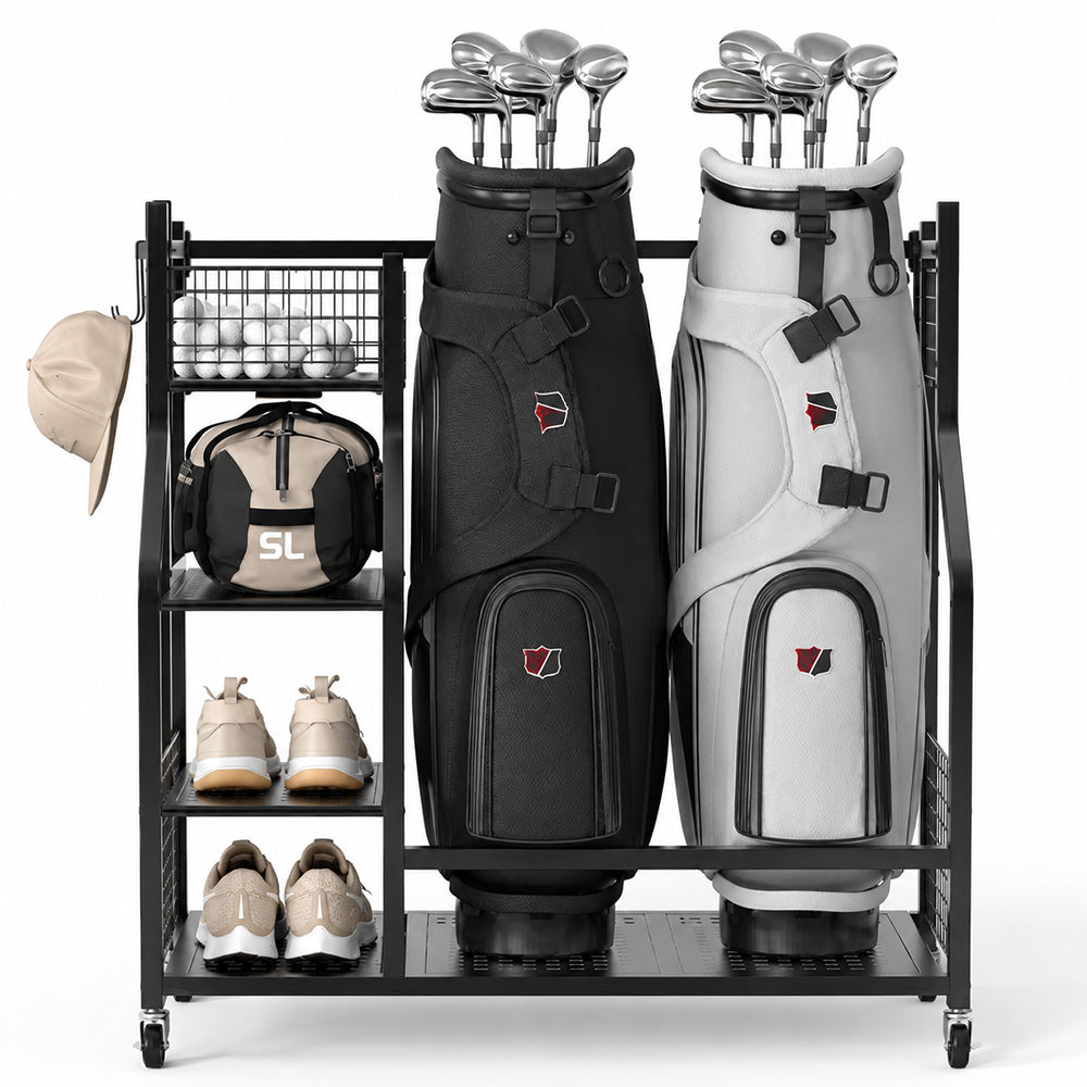 Golf Bag Holder Club Organizer Rack