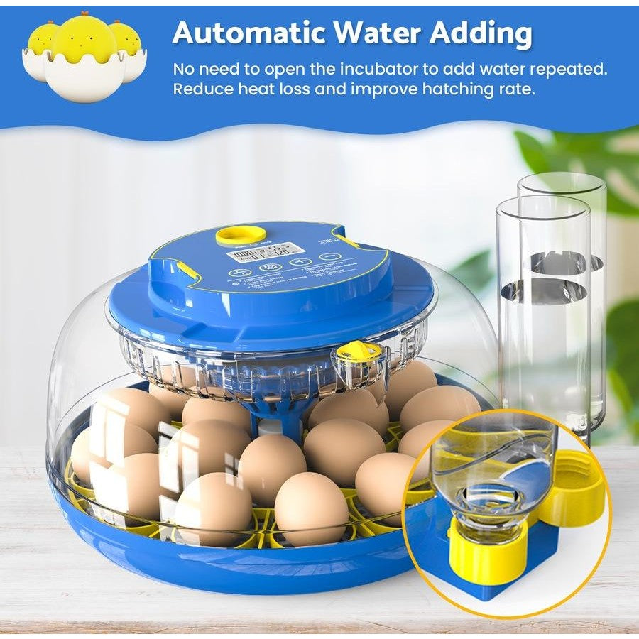 18 Eggs Incubator Hatcher Breeder Automatic Egg Hatching Chicken Duck Bird