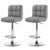 Adjustable Bar Stools Grey (Set of 2)