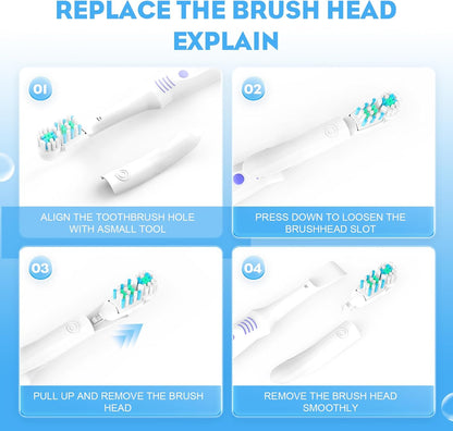 16Pcs Dual Electric Toothbrush Replacement Heads for Oral-B 3733 4732 4734