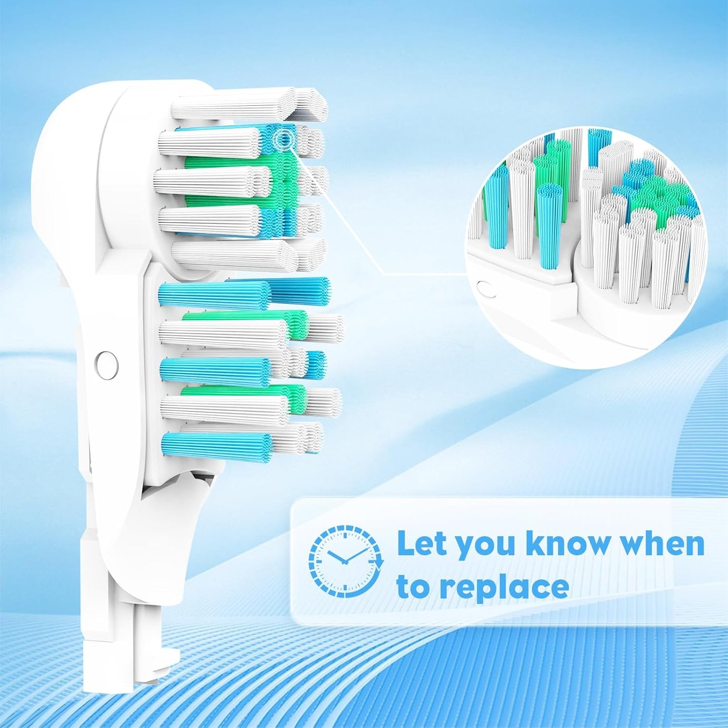 16Pcs Dual Electric Toothbrush Replacement Heads for Oral-B 3733 4732 4734