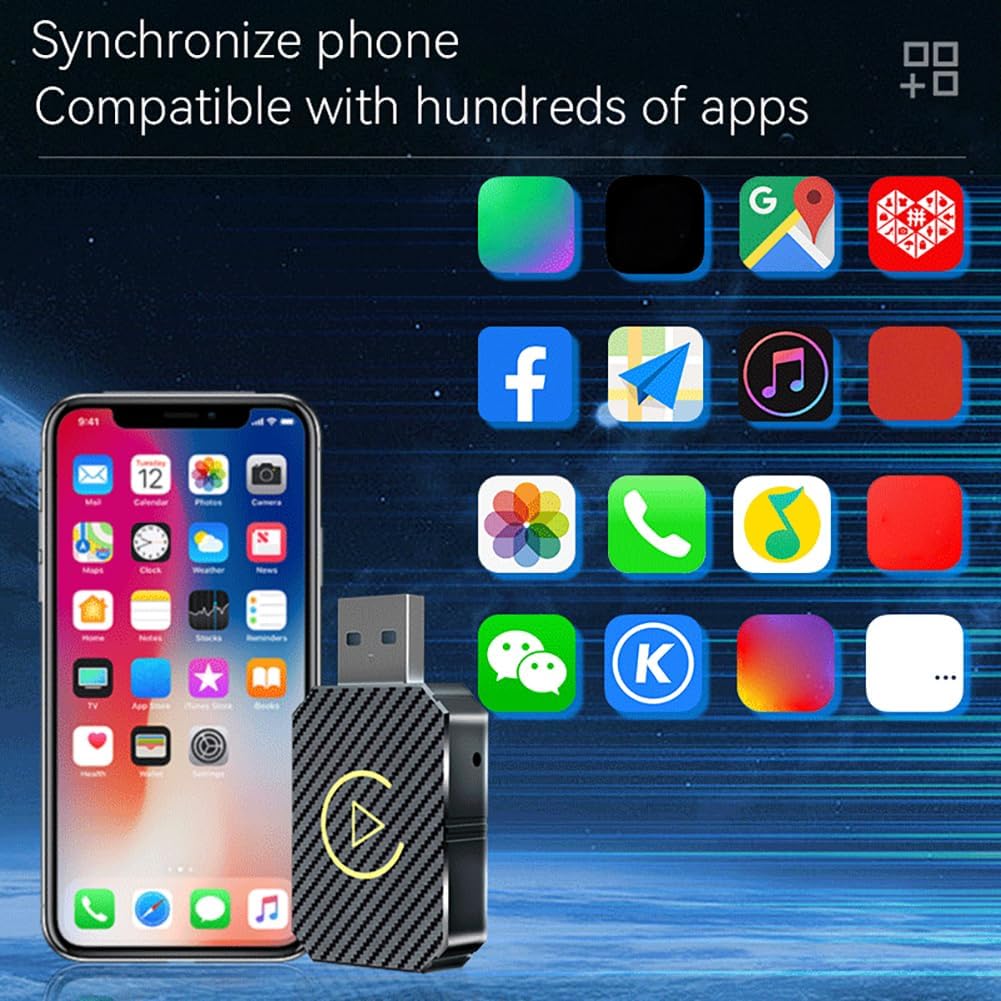 Wireless Carplay Android Auto Adapter USB Car Connect Dongle