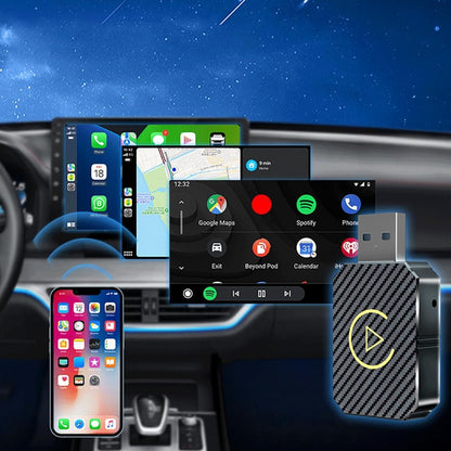 Wireless Carplay Android Auto Adapter USB Car Connect Dongle