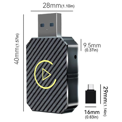 Wireless Carplay Android Auto Adapter USB Car Connect Dongle