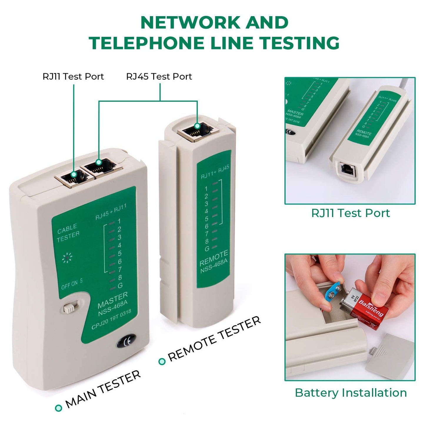 Network Ethernet LAN Kit Cable Tester Crimper Plier Tool