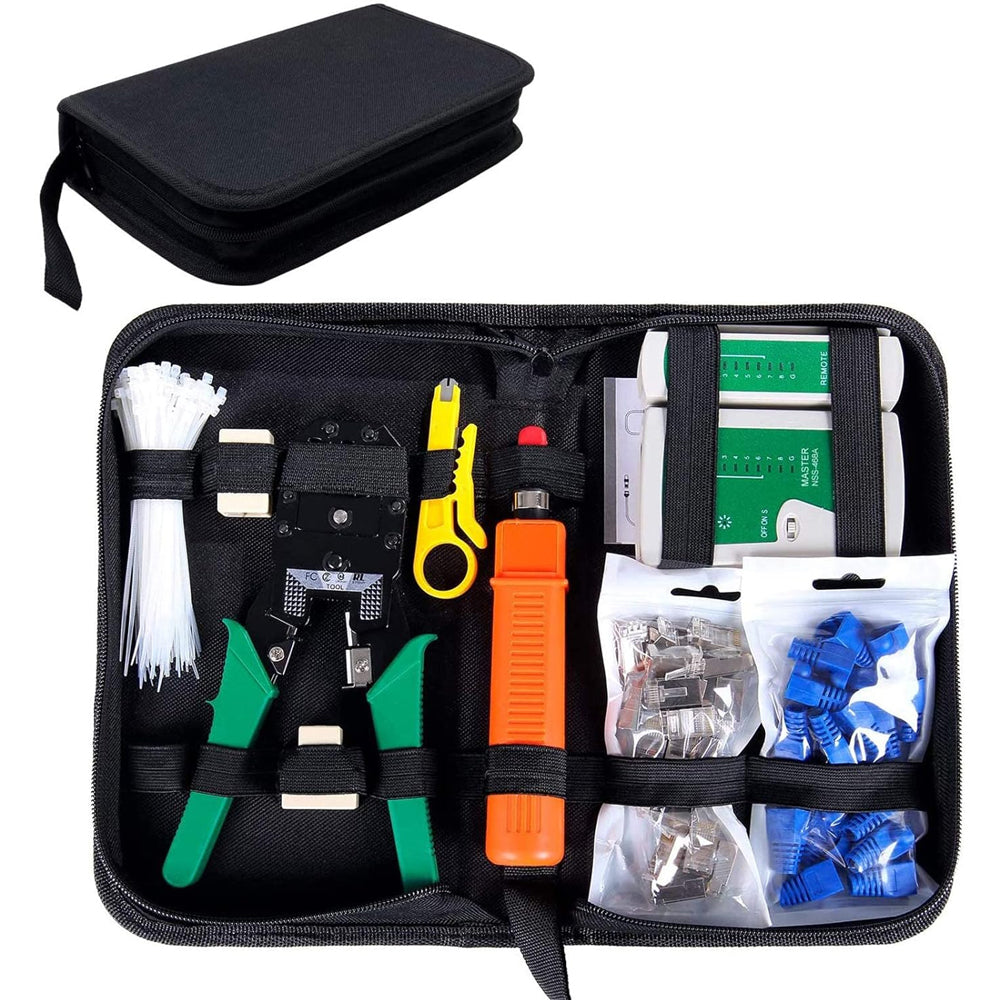 Network Ethernet LAN Kit Cable Tester Crimper Plier Tool