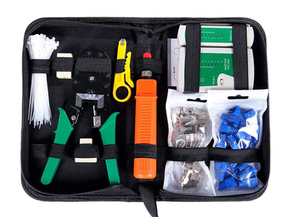 Network Ethernet LAN Kit Cable Tester Crimper Plier Tool