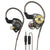Wired Stereo Earphones In-Ear Earbuds w/On-Cable Mic For Phones Black